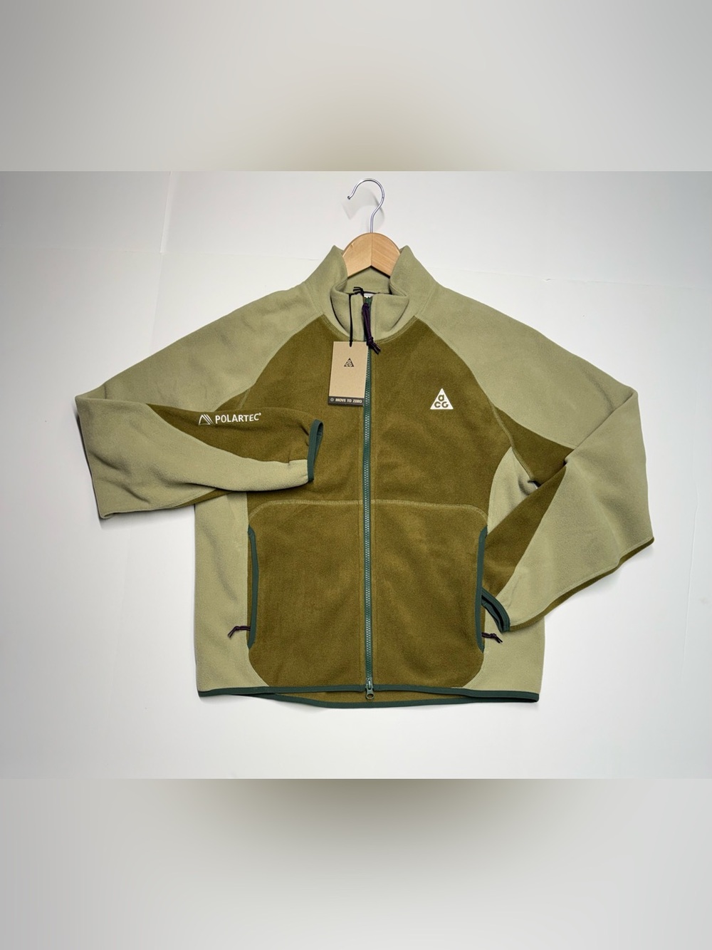 Nike ACG Wolf Tree Jacket Fleece Full Zip IF0964-368 Unisex S Retail $135 NWT